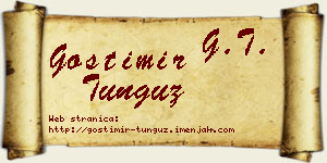 Gostimir Tunguz vizit kartica